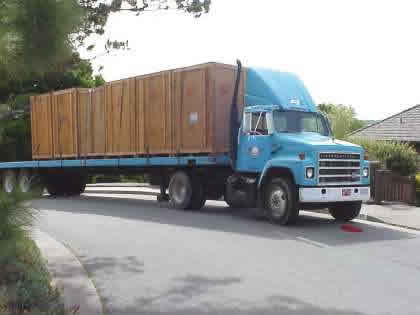 storage vault on the moving truck